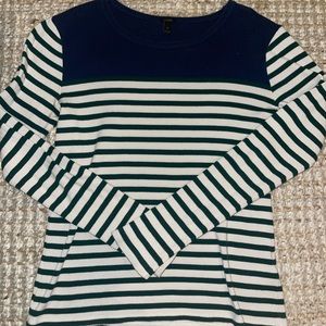 J. Crew Striped Color-block Long Sleve